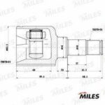 ШРУС FORD FOCUS 04-08/C-MAX 03-10 внут.лев. MILES