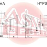 ШРУС КАРДАННОГО ВАЛА 30X76.7 ASVA