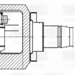 ШРУС для а/м Лада 2121 (внутр. прав.) (трипод.) (GO 433) ECO TRIALLI