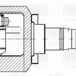 ШРУС для а/м Лада 2121 (внутр. лев.) (трипод.) (GO 432) ECO TRIALLI