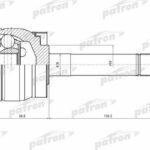 ШРУС наружн к-кт NISSAN: Terrano II 93-02 [A:27, B:27] PATRON