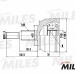ШРУС наружный VW T5 2.5D/3.2 03- (GKN 303995) GA20531 MILES