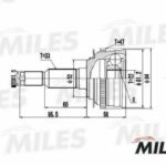 ШРУС наружный CHEVROLET LACETTI 1.4/1.6/1.8 05- (GKN 305237) GA20047 MILES