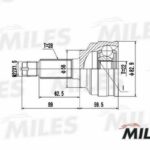 ШРУС наружный KIA SPECTRA /SHUMAII / MAZDA 626 1.8 97- (GKN 303372) GA20226 MILES