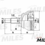 ШРУС наружный VW G1/G2/G3/PASSAT/POLO/SEAT TOLEDO 1.6-2.0 82-99 (GKN 301070) GA20516 MILES