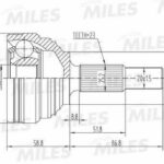 ШРУС наружный RENAULT MEGANE 1.4-1.6 03- (SKF VKJA5388) GA20396 MILES