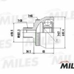 ШРУС наружный AUDI A4/A6/A8/VW PASSAT/SKODA SUPERB 1.9TDI-2.8 94-05 (GKN 301961) GA20036 MILES