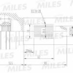 ШРУС наружный KIA SPECTRA 1.5 91- (АКПП) (GSP 827004) GA20192 MILES