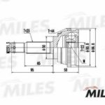 ШРУС наружный HYUNDAI ACCENT 1.5 99- (с ABS) (GSP 824033) GA20175 MILES