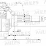 ШРУС наружный с ABS RENAULT LOGAN/CLIO (GKN 303228) GA20387 MILES