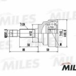 ШРУС наружный KIA RIO 1.5 00- (SKF VKJA5506) GA20188 MILES