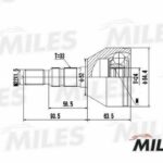 ШРУС наружный OPEL ASTRA 1.7D/1.8 04- (GKN 304386) GA20345 MILES