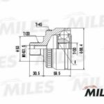ШРУС наружный VW PASSAT 1.6-2.0 97-05 (GKN 303605) GA20521 MILES