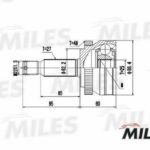 ШРУС наружный HYUNDAI TUCSON 2.0 04- (с ABS) (GSP 824090) GA20174 MILES