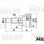 ШРУС наружный FORD FIESTA/FUSION 1.2-1.4 01- (SKF VKJA5403) GA20102 MILES