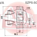 ШРУС КАРДАННОГО ВАЛА ЗАДНЕГО ПЕРЕДНИЙ GRAND VITARA 30x96 ASVA