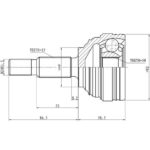 ШРУС НАРУЖНЫЙ NISSAN ALMERA G15RA (12-- ) ZIKMAR