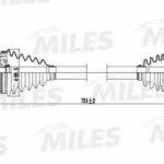 Привод в сборе VW POLO/SKODA FABIA 1.2-1.9 99- прав. MILES