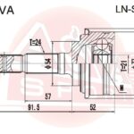 ШРУС НАРУЖНЫЙ LIFAN SMILY 24x21x54 ASVA