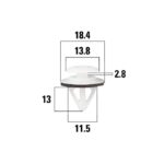 Клипсы автомобильные Mazda Capella, CX-9 KRAFT