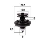 Клипсы автомобильные Skoda Superb / VW Passat, Polo, Tiguan KRAFT