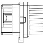 Резистор э/вент. отоп. для а/м Ford Focus II (05-)/Mondeo IV (07-) (auto A/C) (LFR 1077) LUZAR