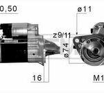 Стартер TOYOTA COROLLA 02-07 ERA