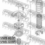 Подшипник опоры переднего амортизатора FEBEST