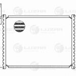 ОНВ (радиатор интеркулера) для а/м Mitsubishi Pajero III (00-) 3.2D (LRIC 1151) LUZAR