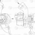 Турбокомпрессор для а/м VW Golf (13-)/Polo (10-) 1.4T [CMBA, CXSA] (тип TD025 M2) (LAT 1851) LUZAR