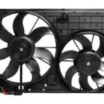 Вентиляторы охл. с кожухом (2 вент.) для а/м Skoda Octavia A5/VW Golf V (03-) (Brose) LFK18K2 LUZAR