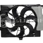 Э/вентилятор охл. для а/м Hyundai Solaris (10-)/Kia Rio (10-) (с кожухом) A/C- (LFK 08L0) LUZAR