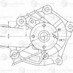 Насос водяной для а/м Hyundai H-1 Starex (97-)/Mitsubishi L200 (86-) 2.5D (LWP 1123) LUZAR