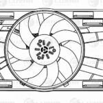 Э/вентилятор охл. для а/м Skoda Octavia A7 (13-)/VW Tiguan II (16-) (с кожухом) (тип Magna) (LFK 181 LUZAR