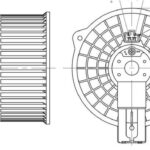 Вентилятор отопителя салона для а/м Mazda CX-7 (07-) LFh25LF LUZAR