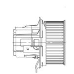 Вентилятор отопителя салона для а/м Mercedes-Benz C (W204) (07-)/E (W212) (09-) LFh1550 LUZAR