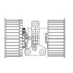 Э/вентилятор отоп. для а/м BMW X5 (E53) (00-)/Land Rover Range Rover III (02-) (auto A/C) (LF LUZAR