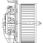 Вентилятор отопителя для а/м Skoda Octavia A7 (13-)/VW Golf VII (12-) LFh18EM LUZAR