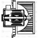Э/вентилятор отоп. для а/м Mitsubishi Pajero Sport III (15-)/L200 V (15-) (LFh 1149) LUZAR