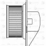Э/вентилятор отоп. для а/м VW Transporter T4 (90-)/Audi A4 (B5) (94-) A/C+ (LFh 1803) LUZAR