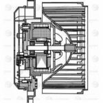 Э/вентилятор отоп. для а/м Infiniti QX56 (10-)/Nissan Patrol (Y62) (10-) (LFh 1429) LUZAR