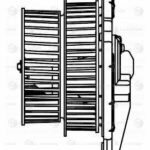Э/вентилятор отоп. для а/м Toyota Prius (03-) (LHD) (LFh 1913) LUZAR