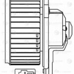 Э/вентилятор отоп. для а/м Toyota RAV 4 (00-) (квадр. разъем) (LFh 1921) LUZAR