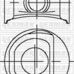 Поршень с кольцами YENMAK