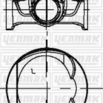 Поршень с кольцами YENMAK