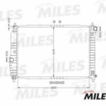 Радиатор (механическая сборка) CHEVROLET AVEO 1.2/1.4 M/T 06-) (NISSENS 61645) ACRM020 MILES