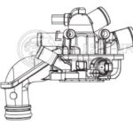 Термостат в сборе для а/м Pegeout 308 (07-)/Citroen C4 (10-) 1.6i АТ LT20Z6 LUZAR
