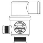 Термостат для а/м Лада 2123 Chevrolet Niva (02-) (4 патрубка, нового образца) (LT 0124) LUZAR