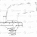 Термостат для а/м Infiniti FX II (S51) (08-) 3.7i (с алюм. корпусом) (LT 1437) LUZAR LT1437
