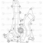 Насос водяной (электр.) для а/м Mercedes Sprinter (10-)/VW Crafter (06-) 2.0T/2.0D/2.5TDi (LW LUZAR